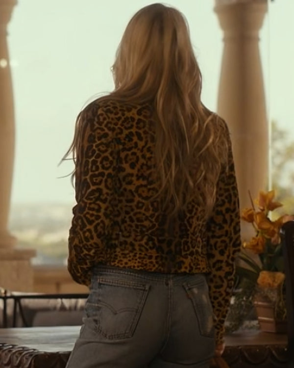 Landman Ali Larter Leopard Print Jacket