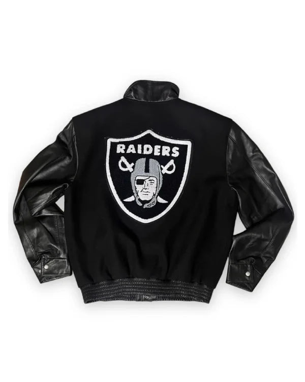 Las Vegas Raiders Wool & Leather Varsity Jacket