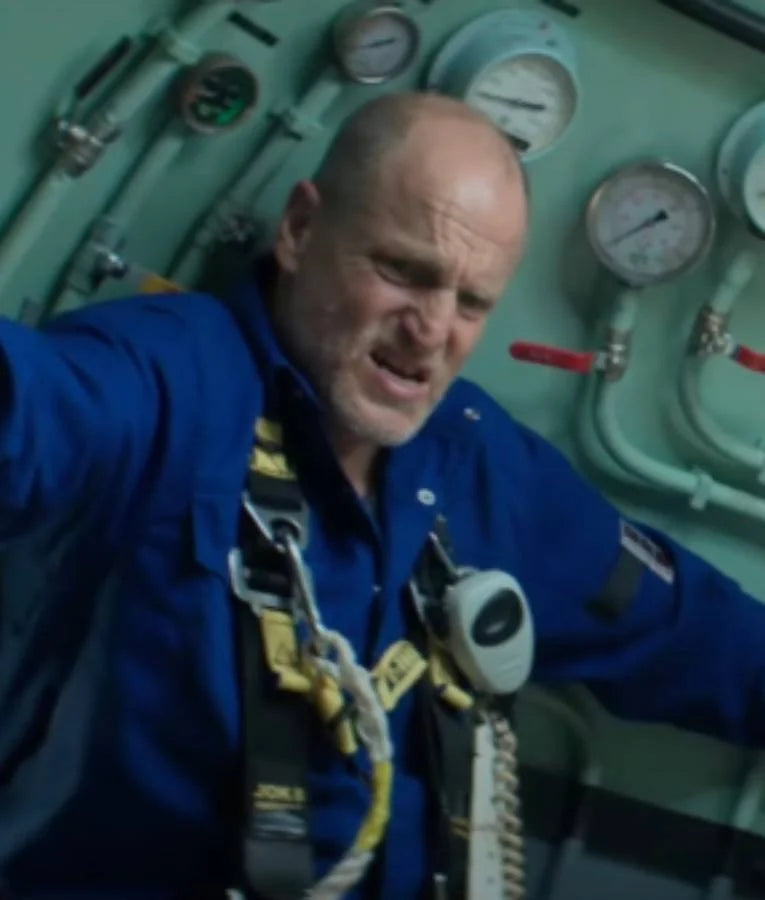 Last Breath Woody Harrelson Blue Jumpsuit