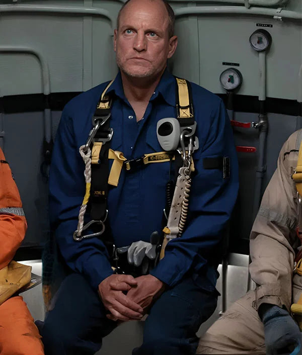Last Breath Woody Harrelson Blue Jumpsuit