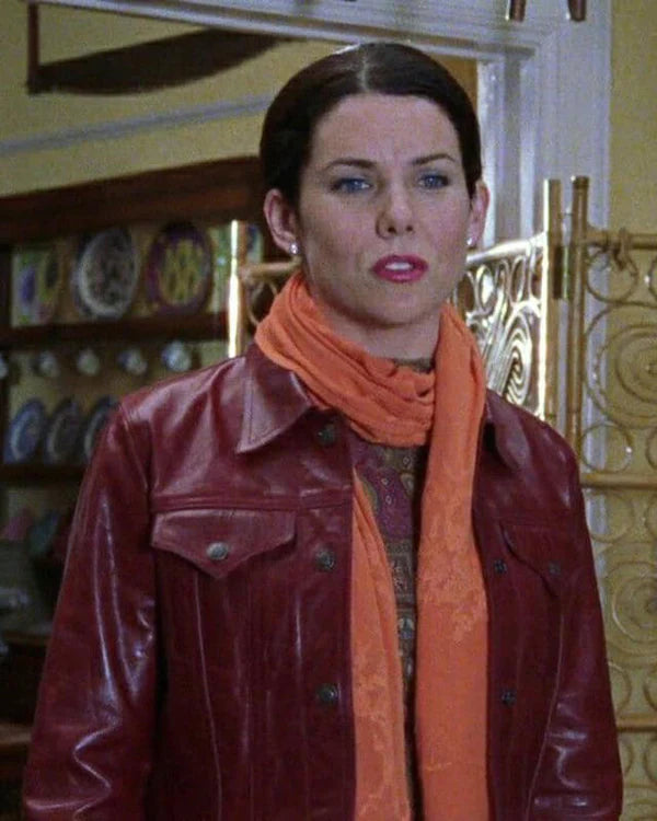 Gilmore Girls Lorelai Red Leather Jacket