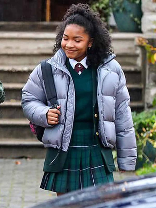 The Equalizer Delilah Grey Puffer Jacket