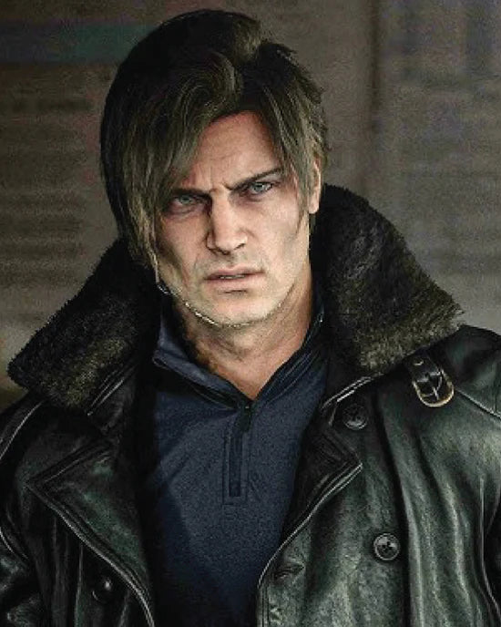 Leon Kennedy Resident Evil Requiem Black Leather Jacket