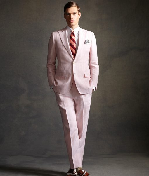 The Great Gatsby Leonardo DiCaprio Pink Suit