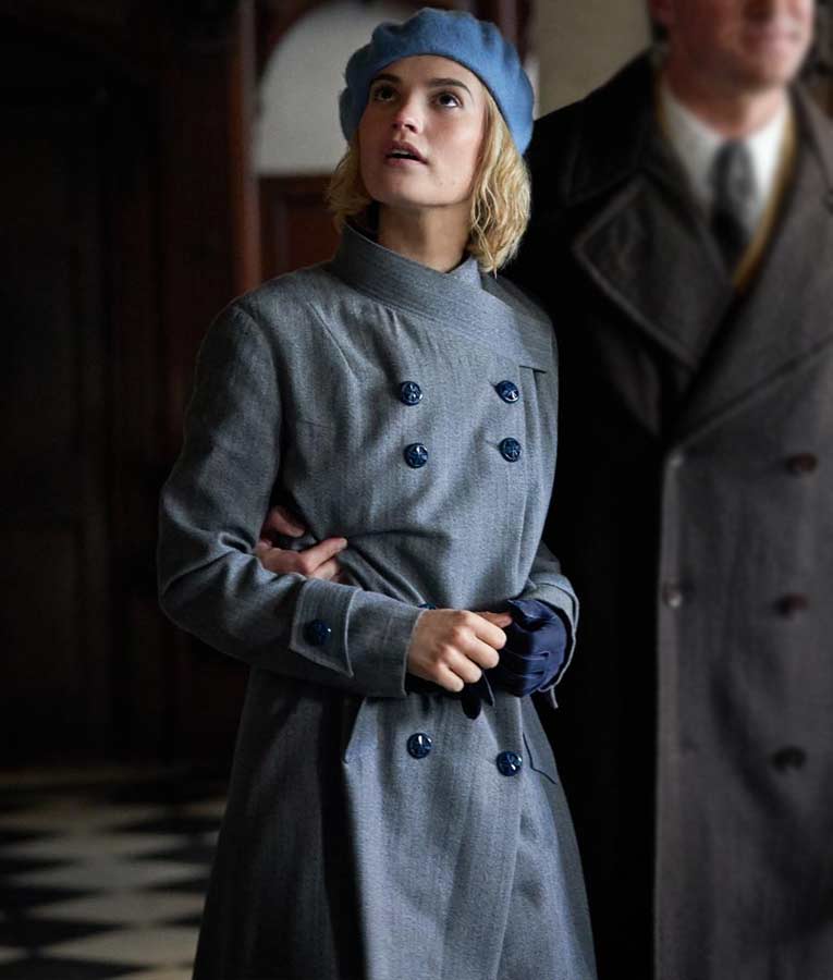 Rebecca Mrs. de Winter Blue Coat
