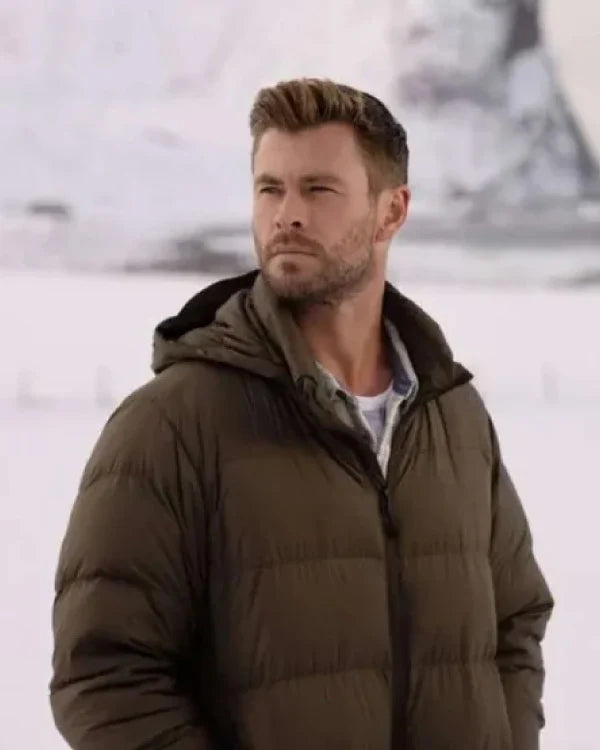 Limitless Chris Hemsworth Hooded Puffer Jacket