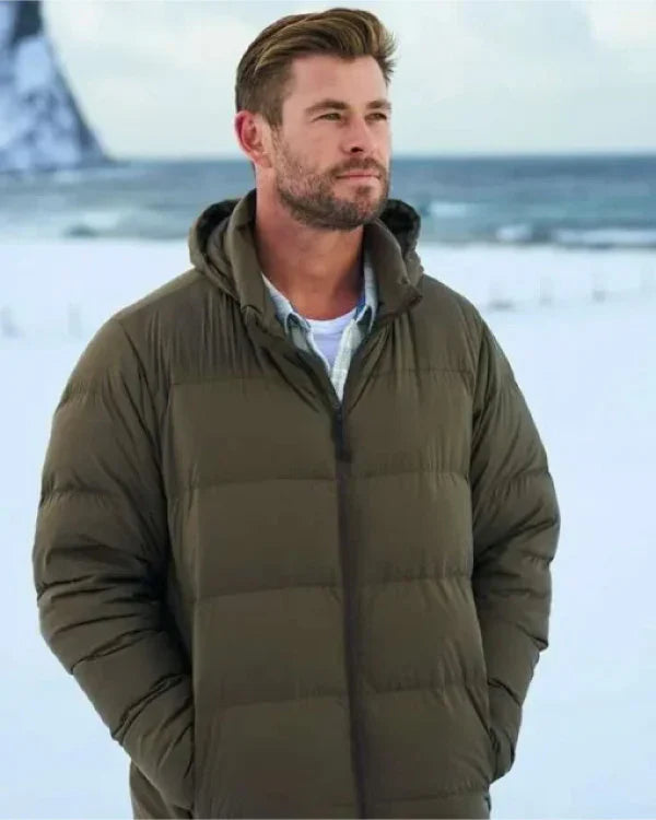 Limitless Chris Hemsworth Hooded Puffer Jacket