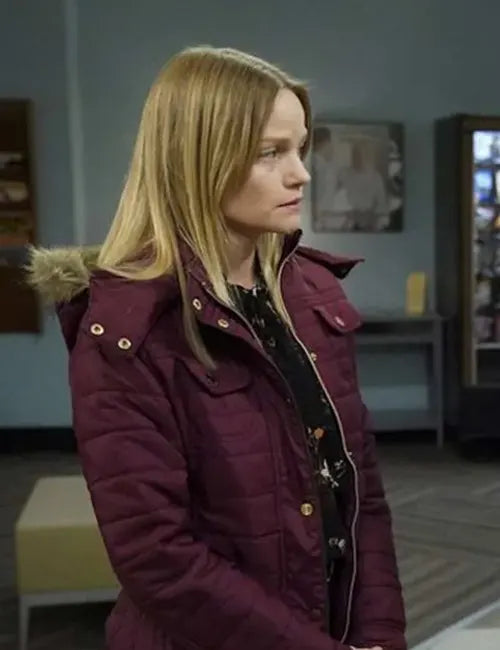 Law And Order Svu Kim Rollins Maroon Parka Jacket