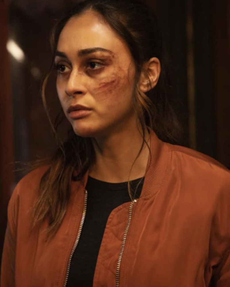 Raven Reyes The 100 Brown Bomber Jacket