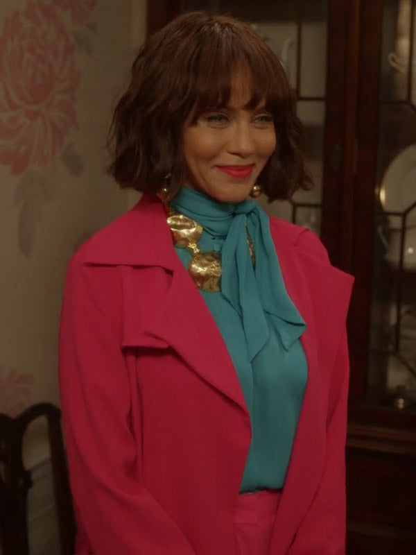 And Just Like That S02 Nicole Ari Parker Pink Coat