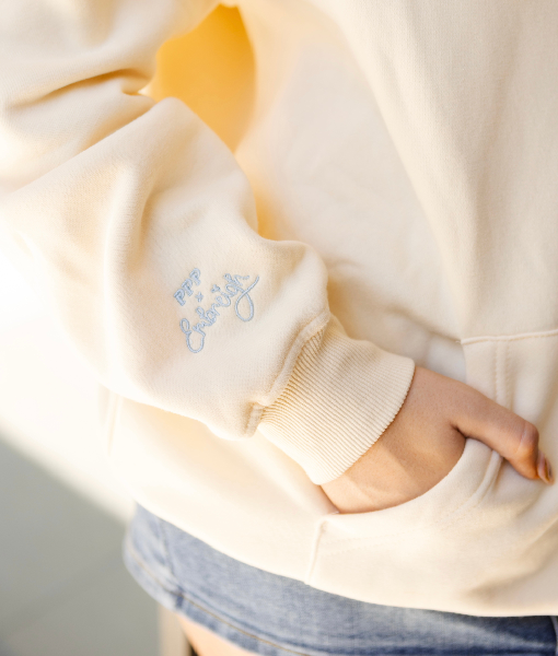 Live in the Moment Hoodie In Sand