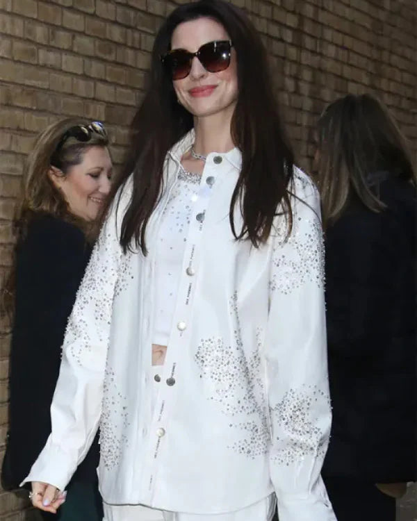 Live with Kelly and Mark Anne Hathaway White Jacket