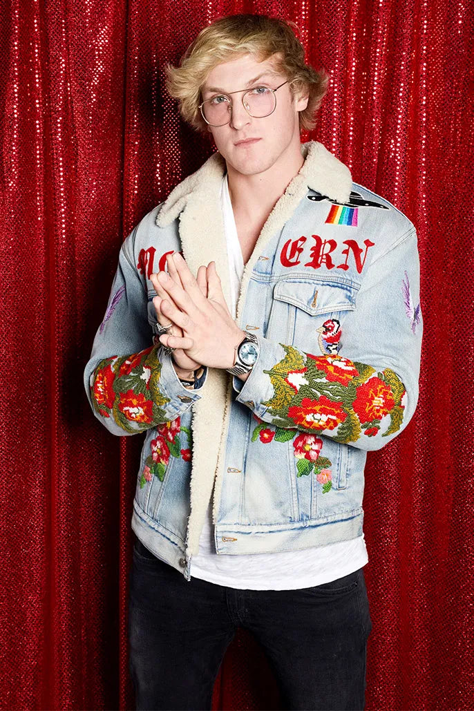 Logan Paul Alexander Blue Denim Jacket