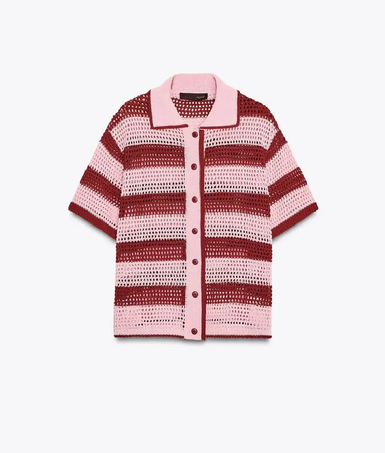 Loose Women 2025 Janet Street Porter Knitted Polo Jacket