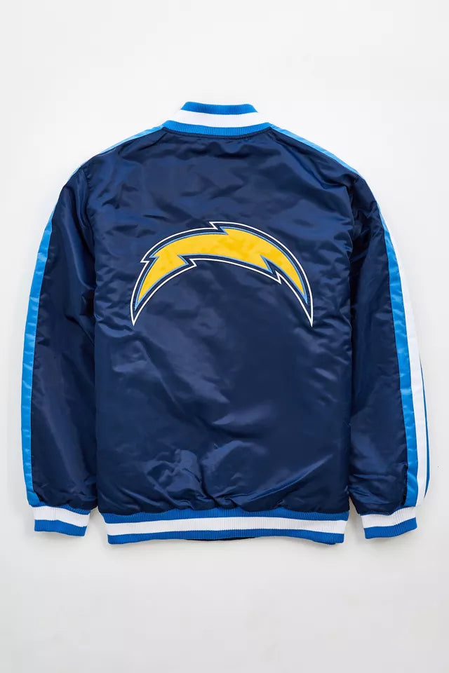 Los Angeles Chargers Striped Navy Varsity Jacket