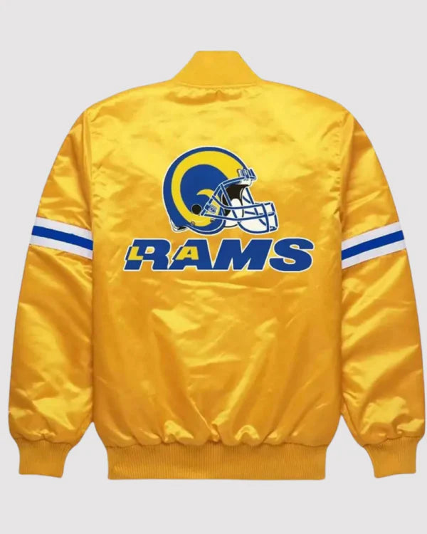 Los Angeles Rams Super Bowl XXXIV Yellow Varsity Jacket