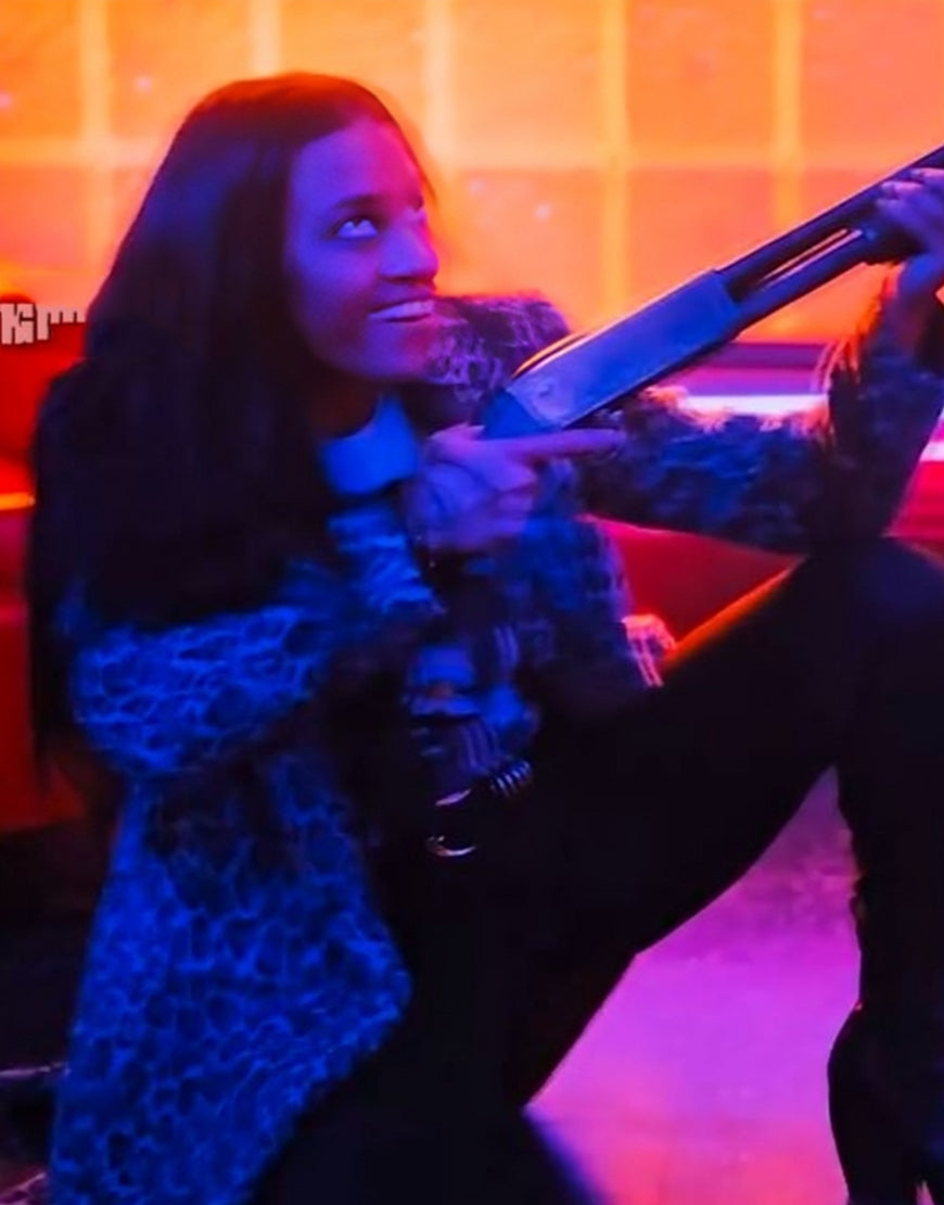 Love Hurts 2025 Ariana Debose Leopard Coat