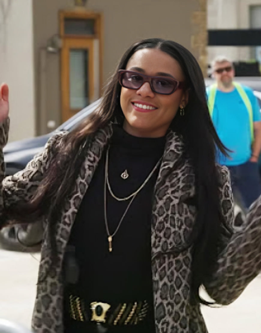 Love Hurts 2025 Ariana Debose Leopard Coat
