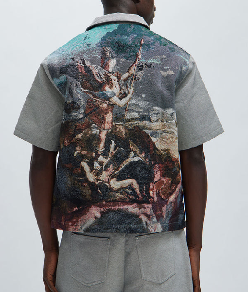 Love Island UK S12 Dejon Noel-Williams Tapestry Short Sleeve Shirt