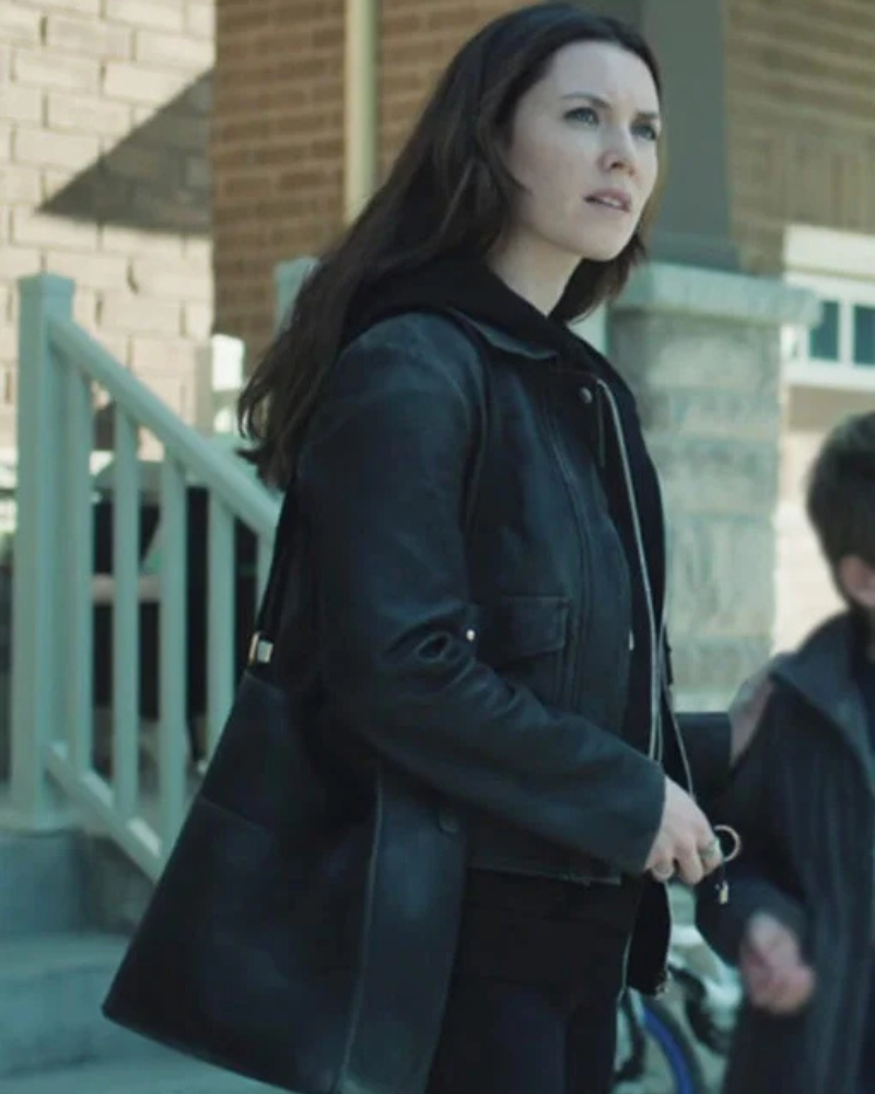 Lucie Simon The Madness S01 Black Leather Jacket