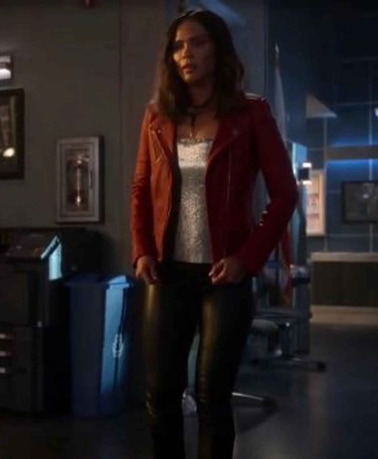 LuciferSeasonOneMazikeenRedLeatherJackets
