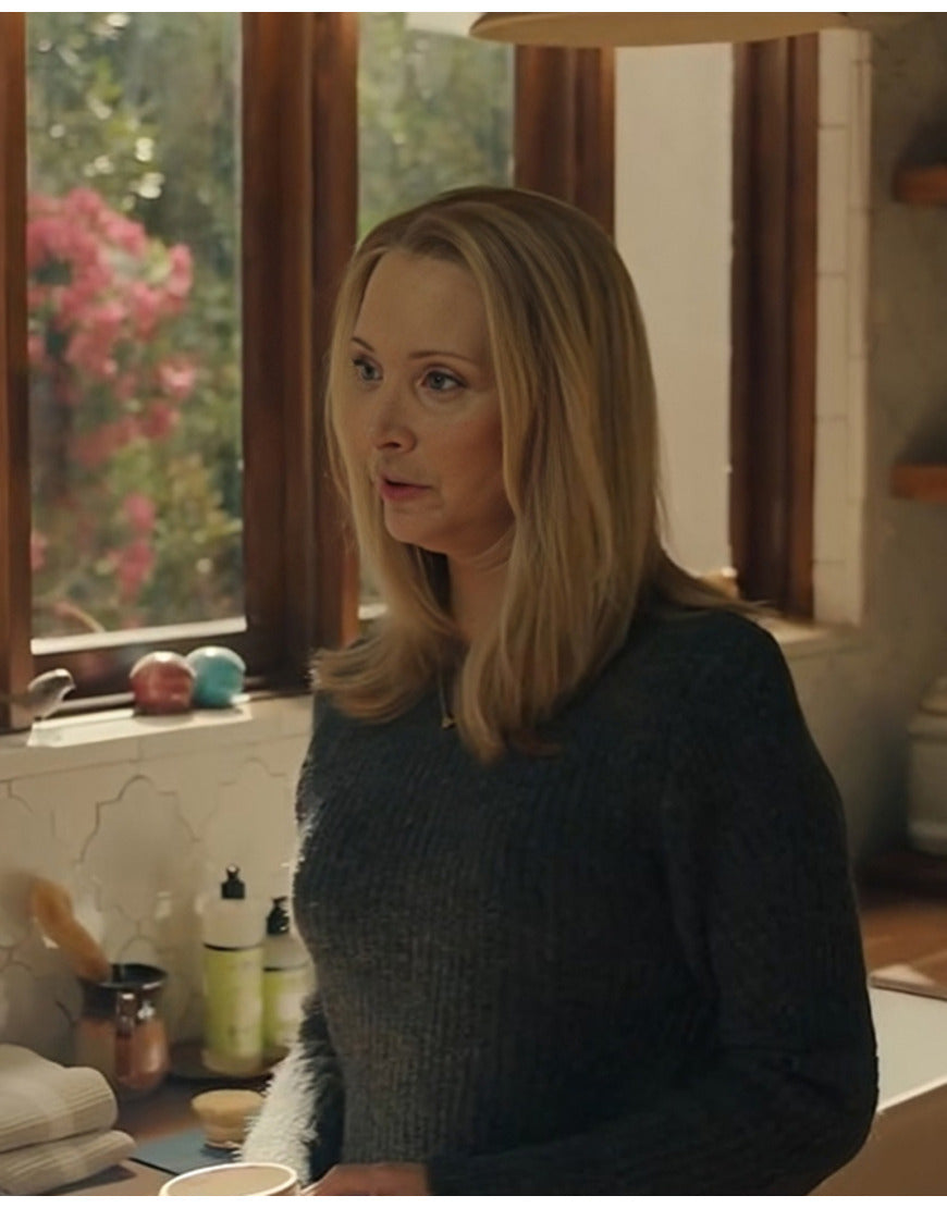 LydiaMorganTVSeriesNoGoodDeed2024LisaKudrowGreySweater