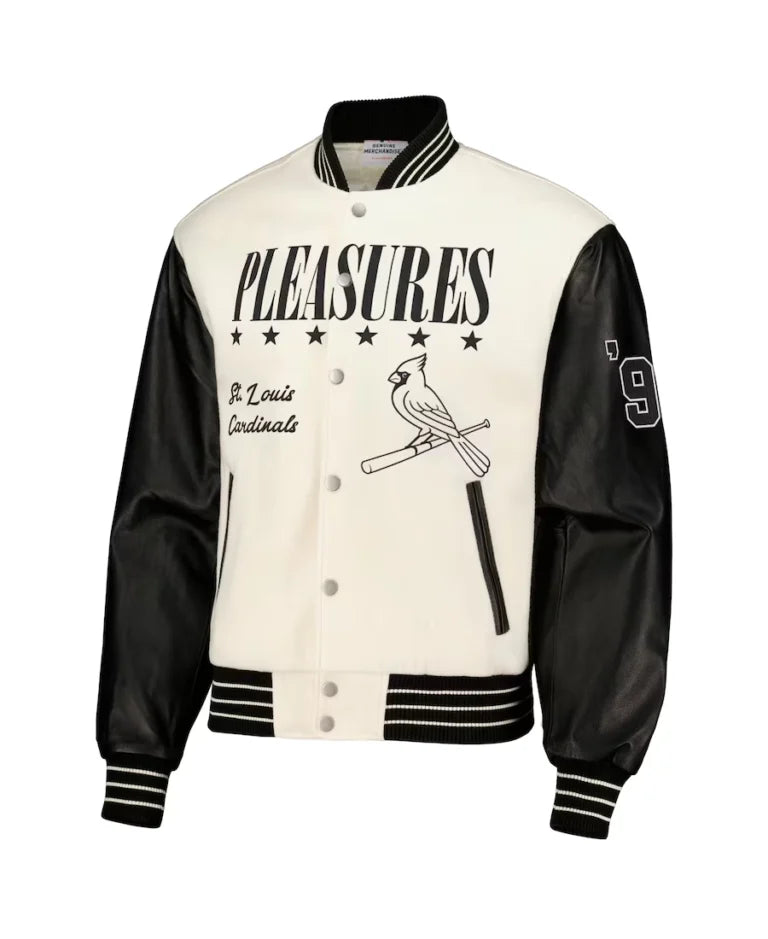 MLB St. Louis Cardinals Pleasures White Varsity Jacket