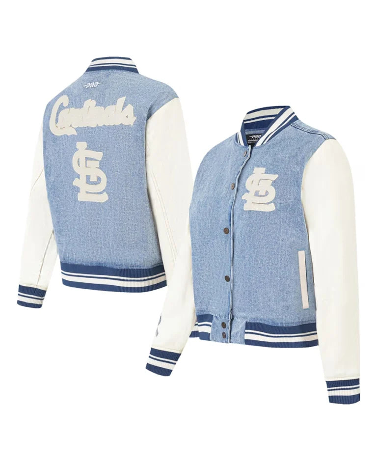 MLB St. Louis Cardinals Pro Standard Denim Varsity Jacket