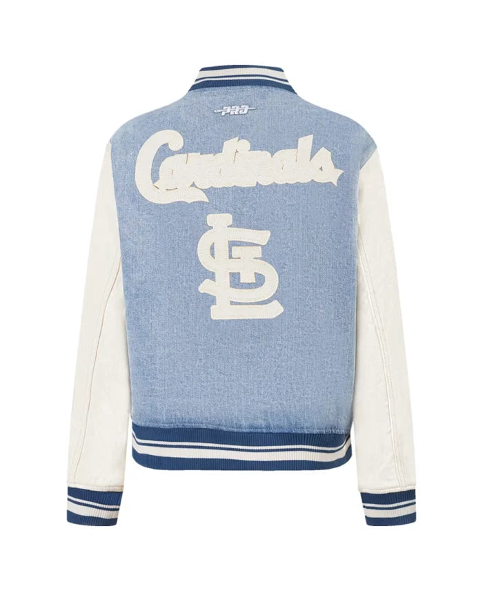 MLB St. Louis Cardinals Pro Standard Denim Varsity Jacket