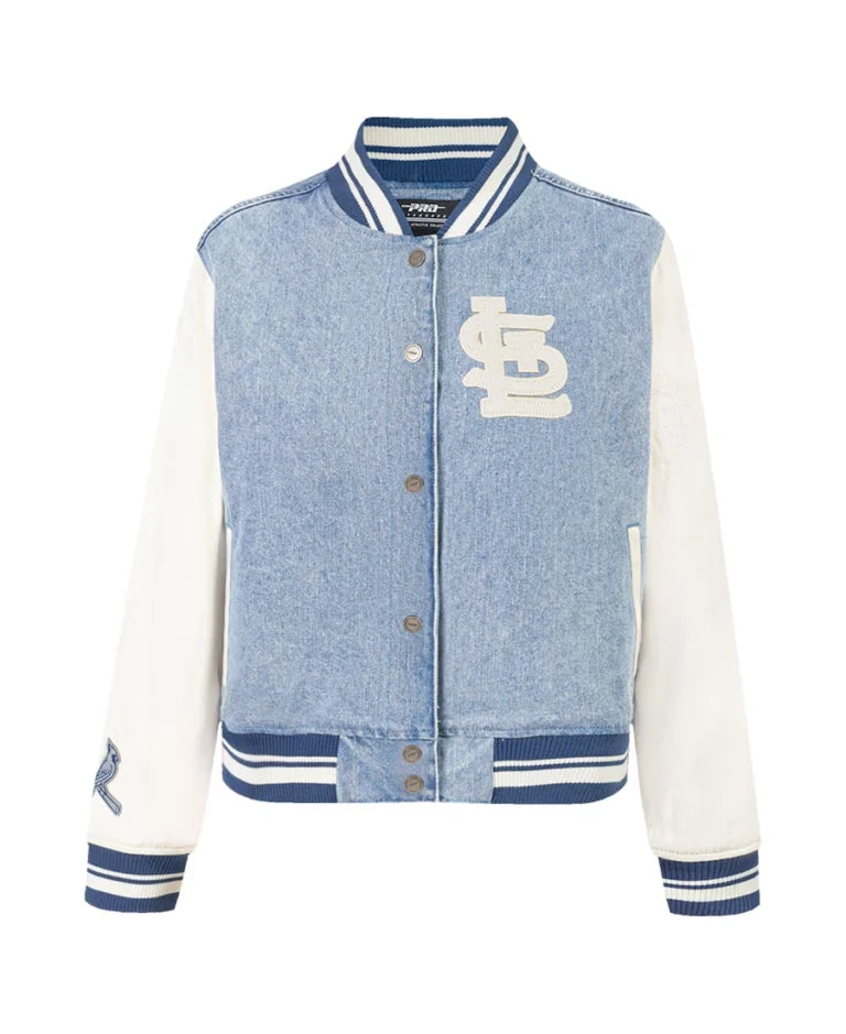 MLB St. Louis Cardinals Pro Standard Denim Varsity Jacket