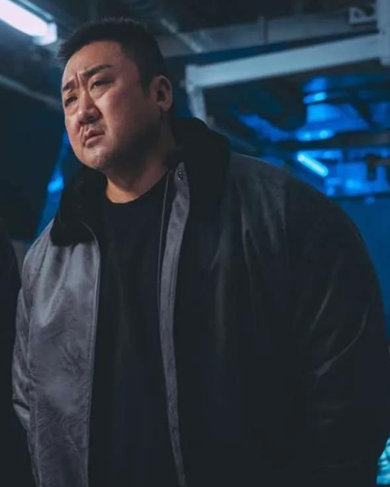 Ma Dong-seok The Roundup Punishment Black Jacket
