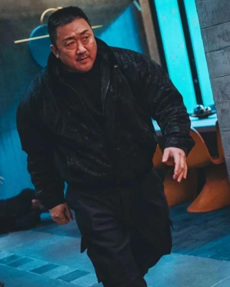 Ma Dong-seok The Roundup Punishment Black Jacket