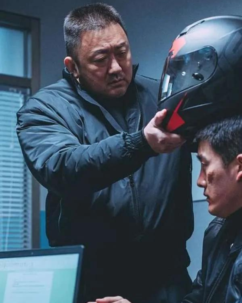 The Roundup Punishment 2024 Ma Seok-do Black Bomber Jacket