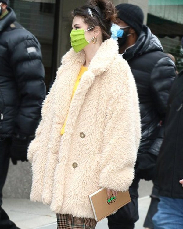 Only Murders In The Building Mabel Selena Gomez Fur Coat