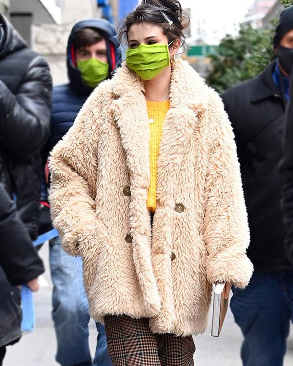Only Murders In The Building Mabel Selena Gomez Fur Coat