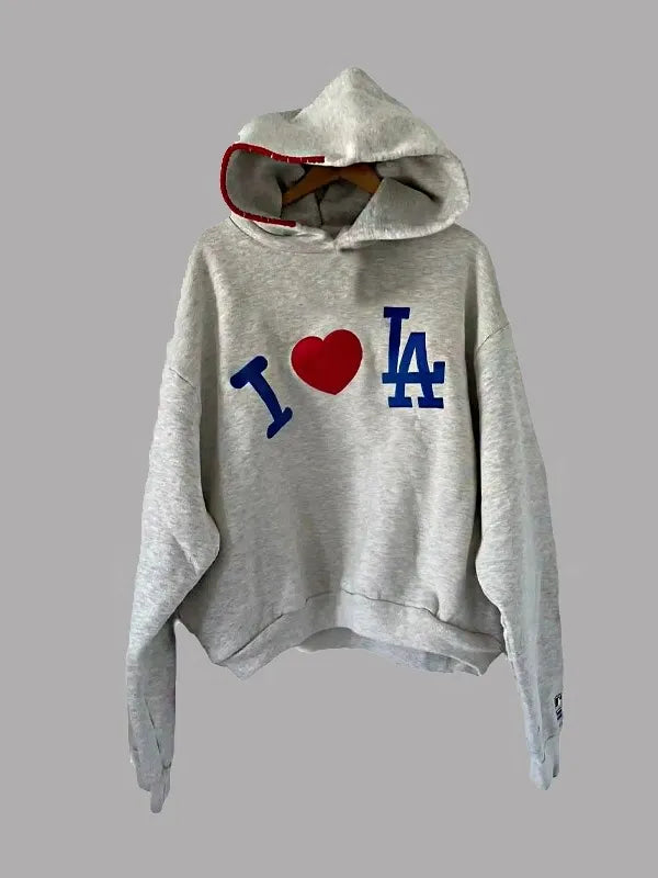 MadhappyxDodgersILoveLAGreyHoodie