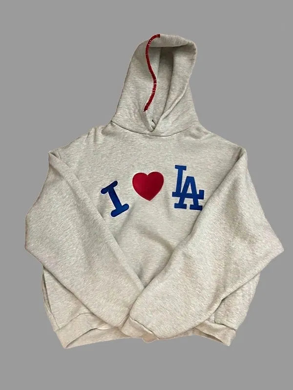 MadhappyxDodgersILoveLAGreyHoodies