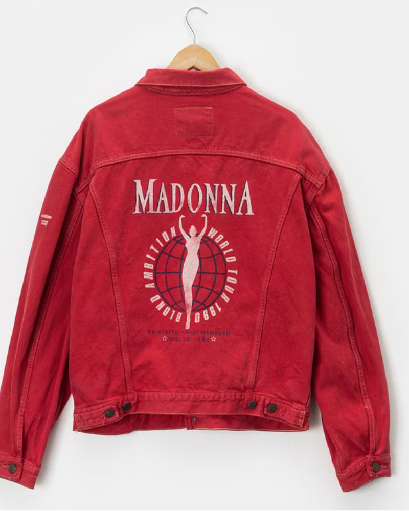 Madonna Blond Ambition World Tour A Red Levis “Security” Jeans Jacket