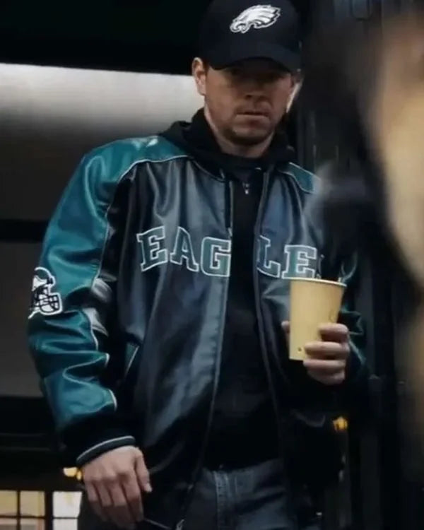 Mark Wahlberg Shooter Eagles Leather Jacket