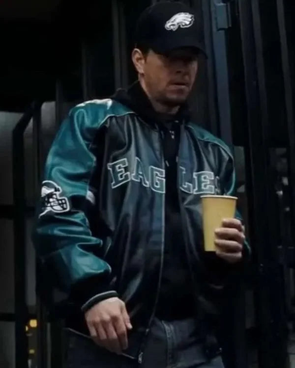 Mark Wahlberg Shooter Eagles Leather Jacket