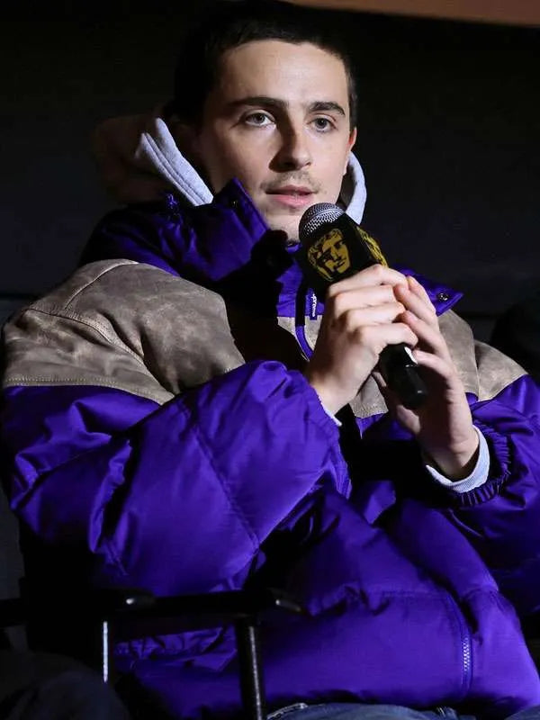 Dallas Jackets - Timothée Chalamet Marty Supreme Screening Purple Jacket