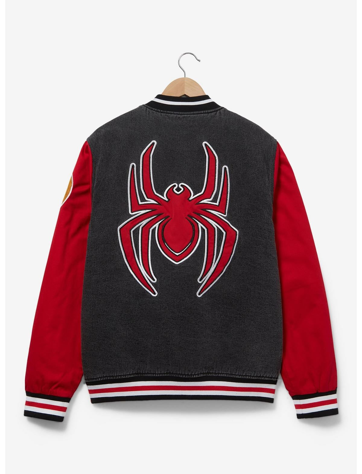 Marvel Spider-Man Miles Morales Denim Varsity Jacket