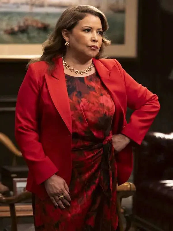 Justina Machado Matlock Red Blazer