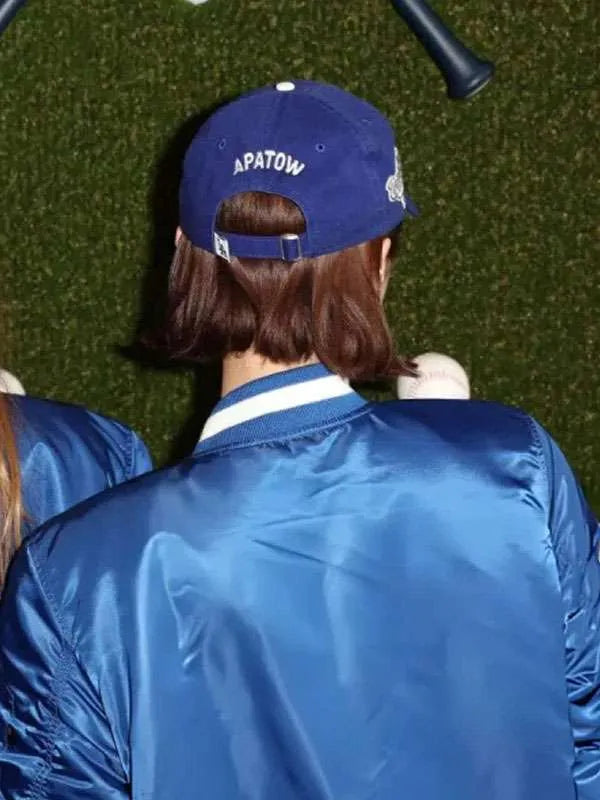 Maude Apatow World Series LA Dodgers Blue Jacket