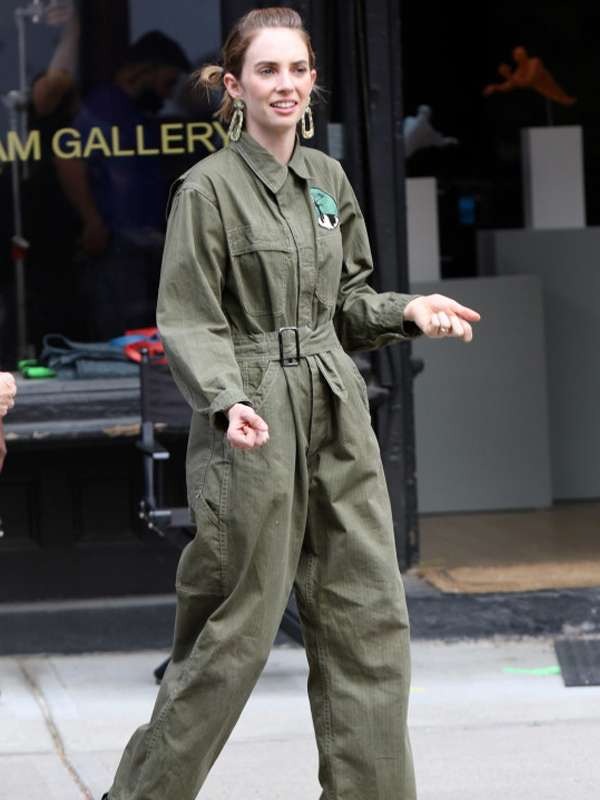 The Kill Room Maya Hawke Green Jumpsuit