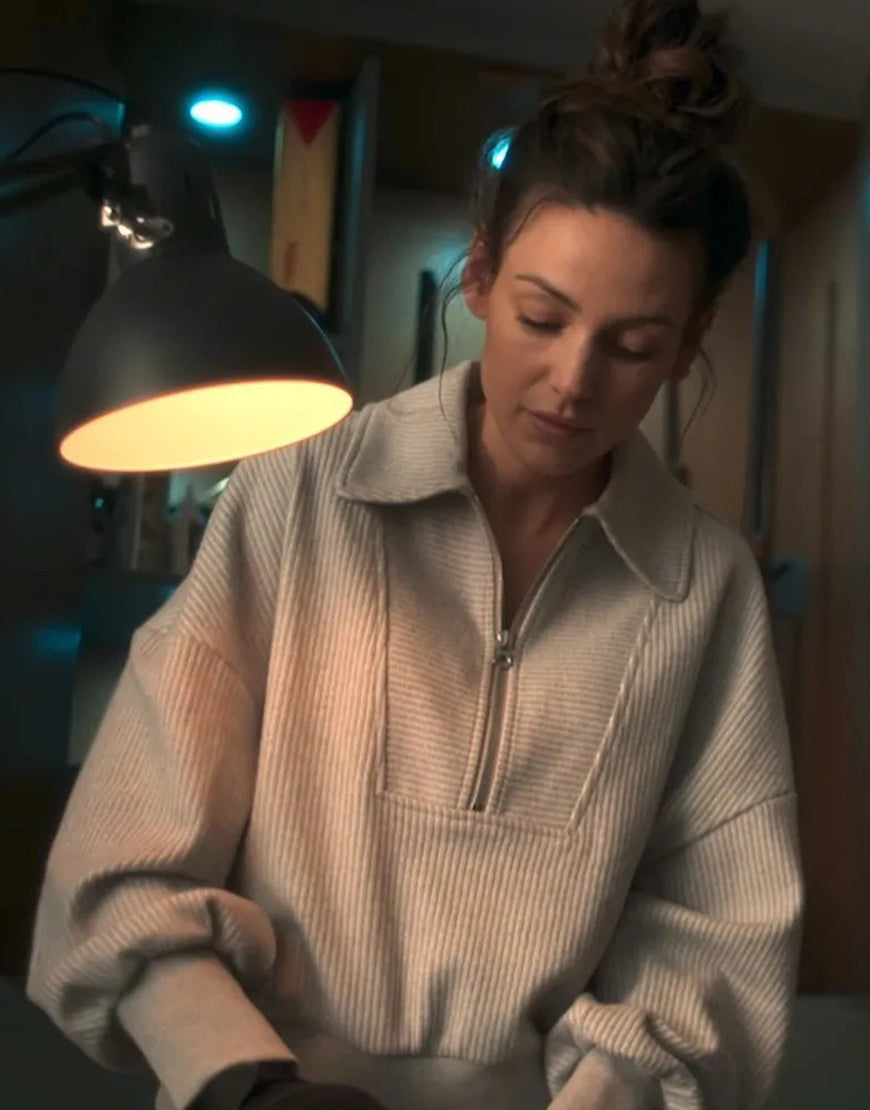 Fool Me Once 2024 Michelle Keegan Half Zip Sweater