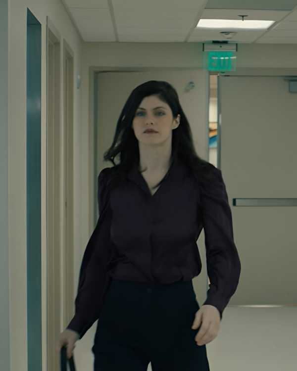 Mayfair Witches Alexandra Daddario Silk Shirt