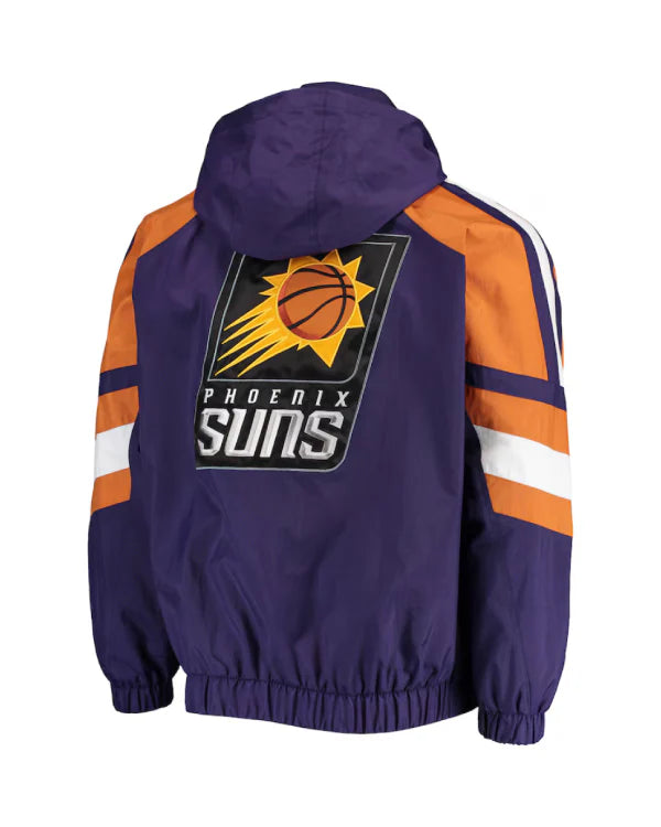 Men’s Starter Purple/Orange Phoenix Suns The Pro II Half-Zip Jacket