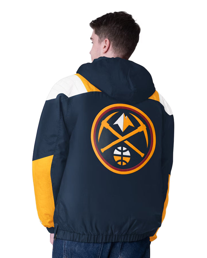 Men’s Denver Nuggets Navy/Gold Charger Jacket