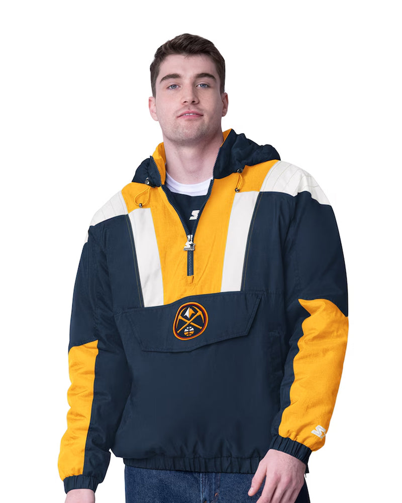 Men’s Denver Nuggets Navy/Gold Charger Jacket